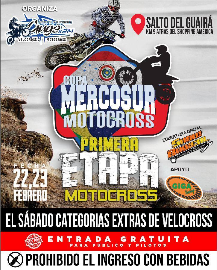 Grande abertura Copa MERCOSUL de Motocross | Salto Del Guairá PY | CT Guga #214