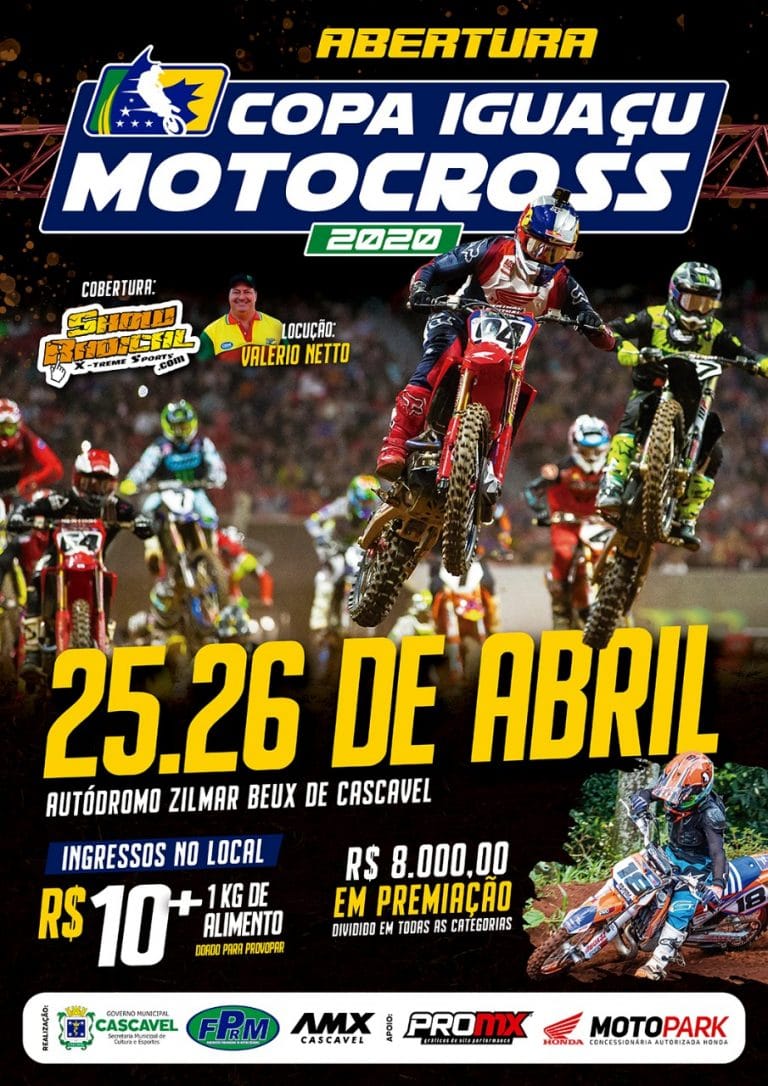 Cascavel PR sedia abertura da Copa Iguaçu de Motocross