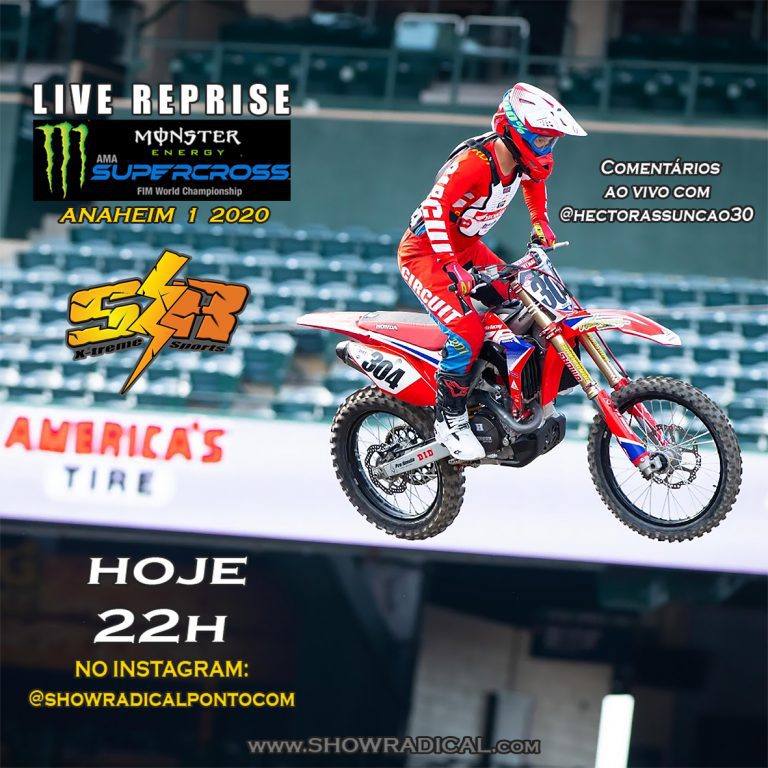 Hoje tem LIVE do AMA SUPERCROSS, com Hector Assunção AO VIVO no SR