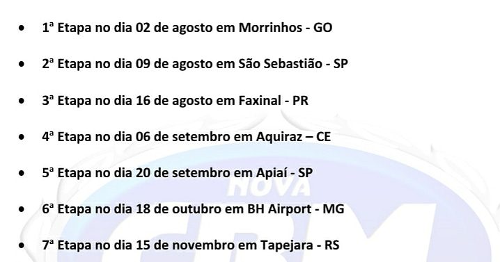 Brasileiro de MX tem novo calend&aacute;rio p&oacute;s Covid 19