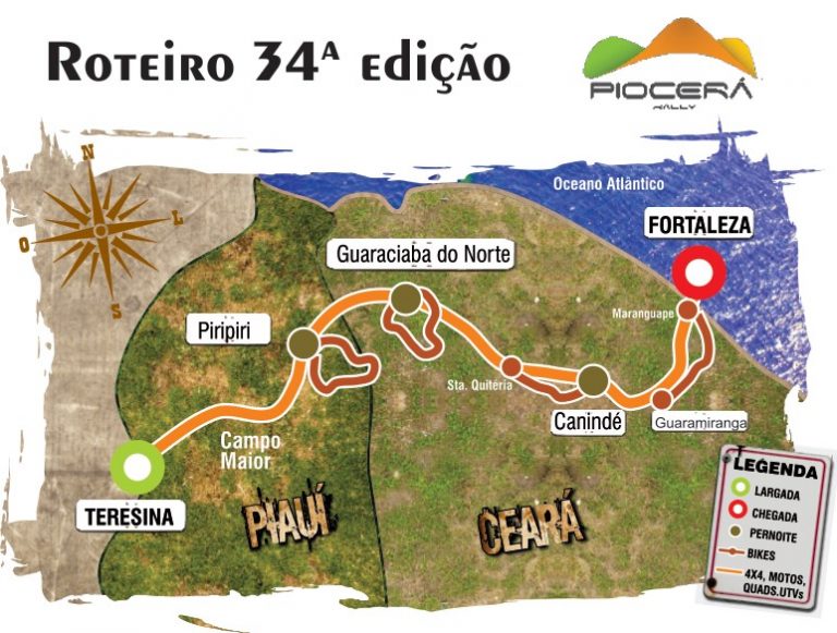 Rally Piocerá lança 34ª edição para 2021 entre Piauí e Ceará