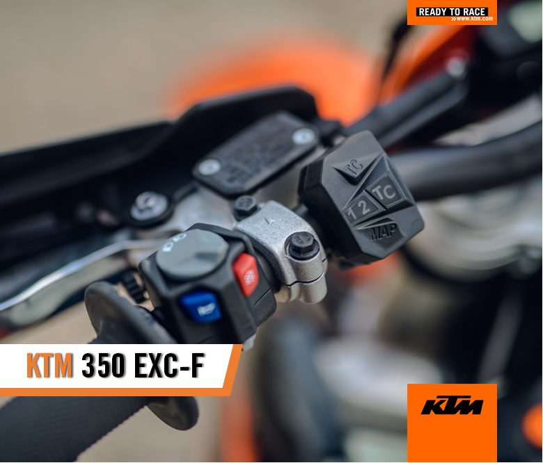 KTM 350 EXC-F, s&atilde;o nos detalhes que se nota a diferen&ccedil;a
