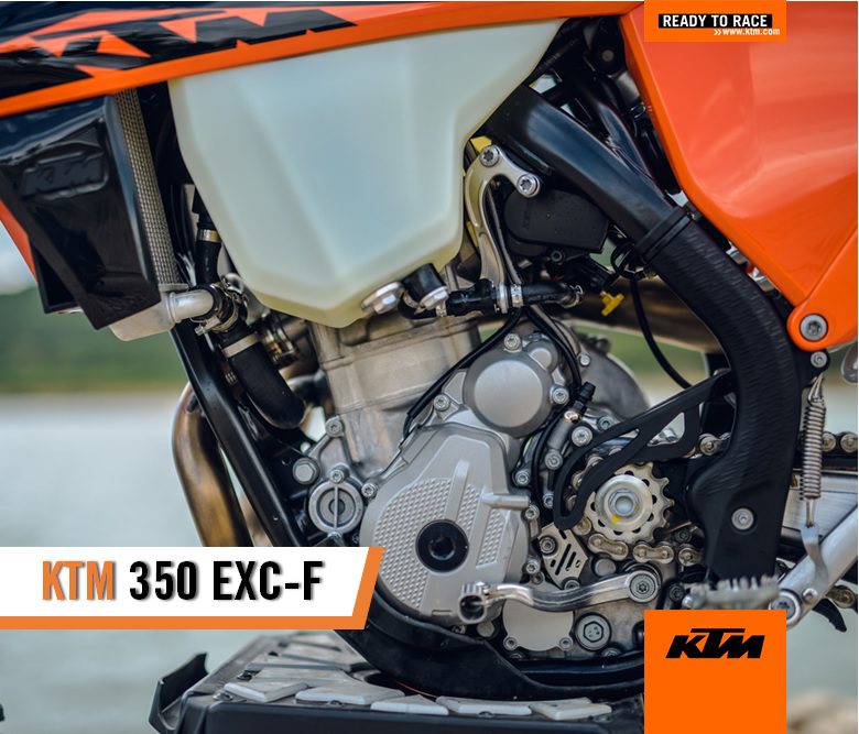 KTM 350 EXC-F, s&atilde;o nos detalhes que se nota a diferen&ccedil;a