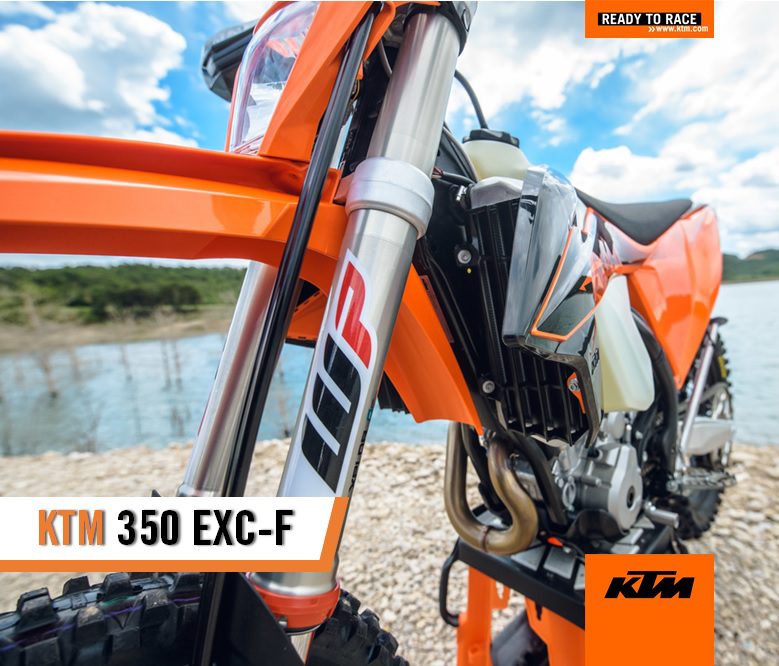 KTM 350 EXC-F, s&atilde;o nos detalhes que se nota a diferen&ccedil;a