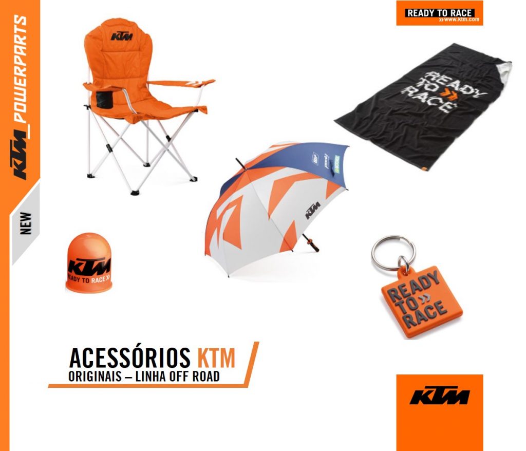 Conhe&ccedil;a a linha de acess&oacute;rios oficiais da KTM Brasil