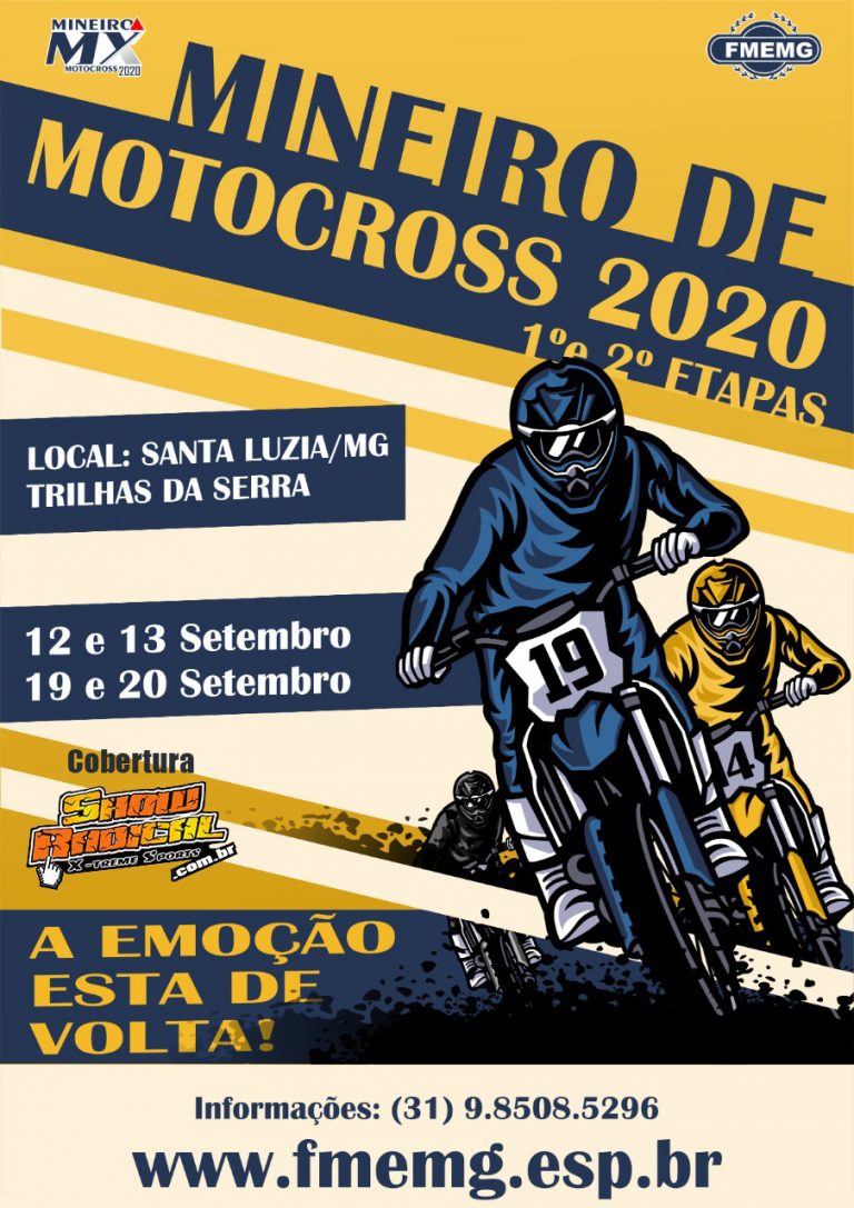 Inscrições abertas para a 1ª etapa do Mineiro de Motocross