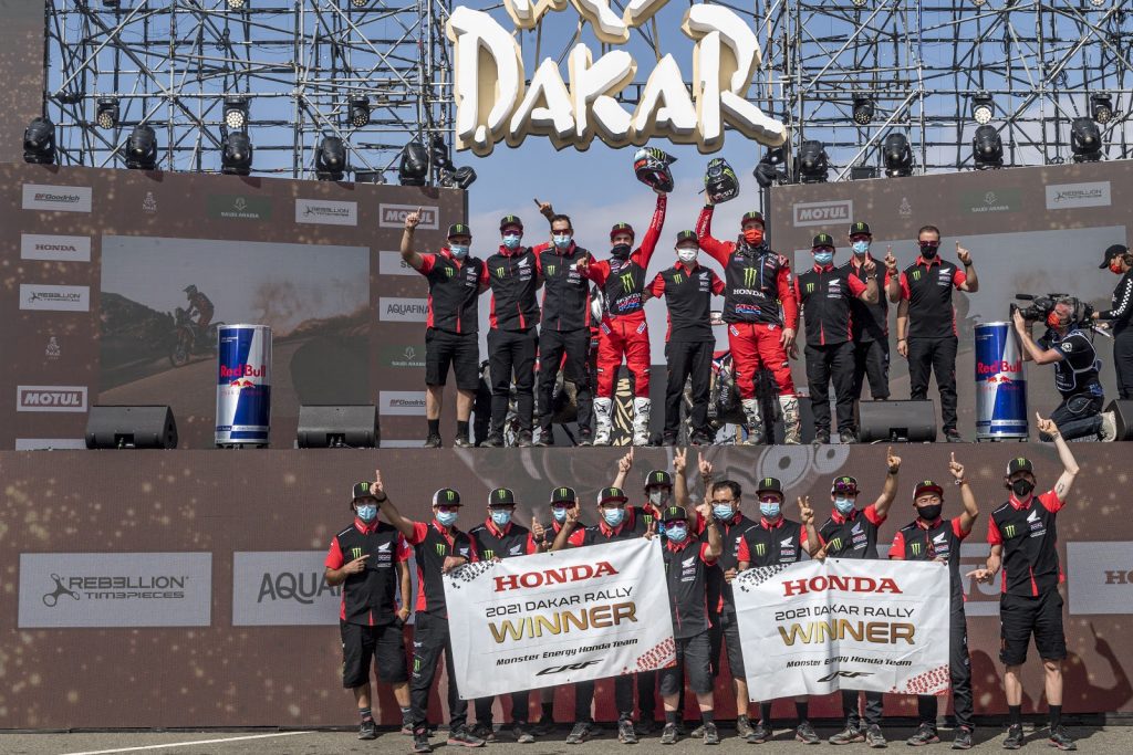 Honda comemora dobradinha no Rally Dakar 2021
