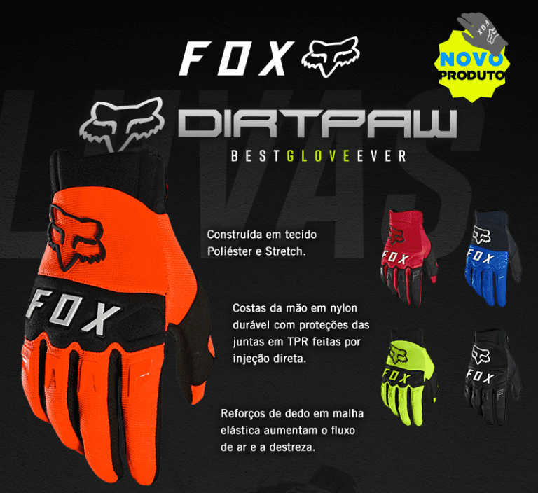 Fox Racing Brasil apresenta os novos modelos de luvas DirtPaw