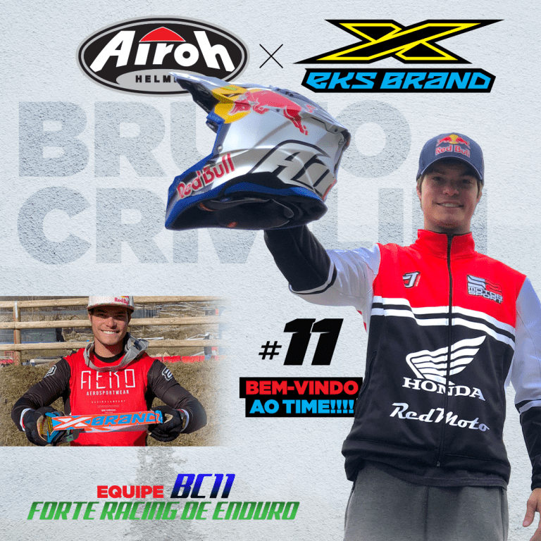 Airoh Helmet’s e XBrand apresentam Bruno Crivilin como novo piloto oficial da marca