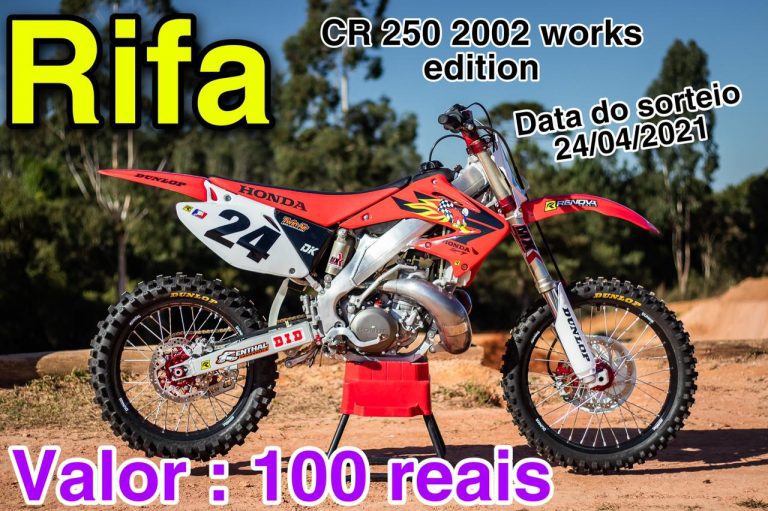 Lucas Dunka #34 RIFA a sua CR 250cc 2T Ernesto Fonseca Edition