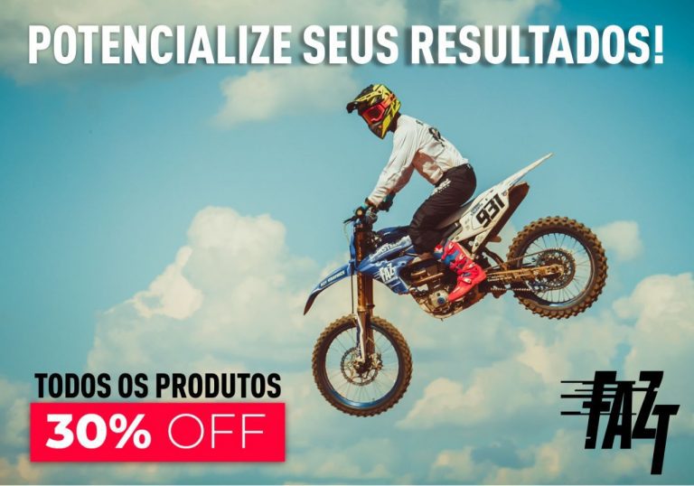 Fazt Suplementos, o produto que potencializa a sua pilotagem está com 30% off em todo o site!