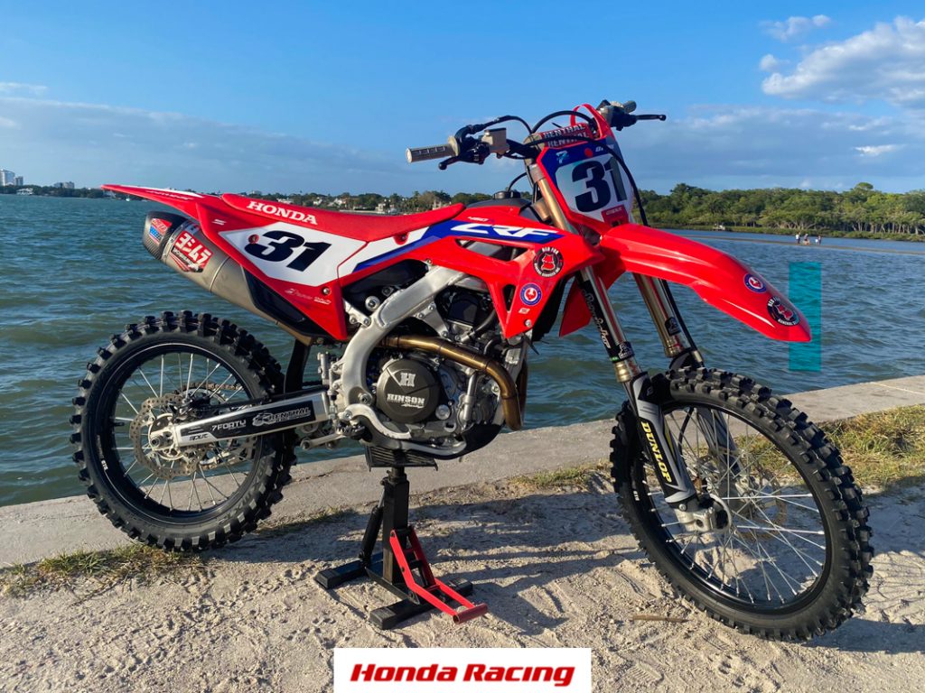 Ficha T&eacute;cnica Honda Racing | Conhe&ccedil;a a CRF 450R 2021 do piloto brasileiro Offne