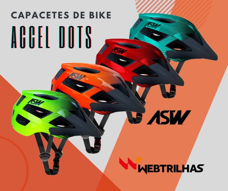 BIKE: Web Trilhas com preço especial no capacete ASW Bike Accel Dots
