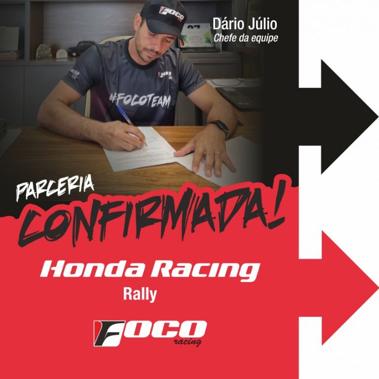 Foco Racing anuncia parceria com a equipe Honda Racing de Rally