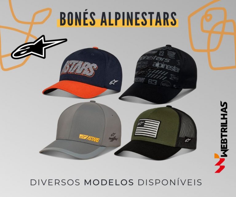 Linha completa de Bonés Alpinestars em oferta na Web Trilhas