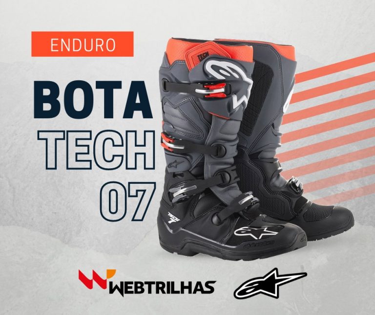Web Trilhas apresenta Bota Alpinestars Tech 7 Enduro, com condições especiais e entrega em qualquer lugar do Brasil