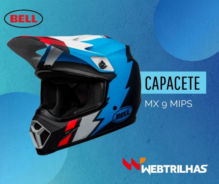 Capacete Bell MX 9 MIPS, com condições especiais e entrega para todo o Brasil, é na Web Trilhas