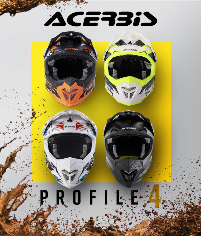 INÉDITOS! – Capacetes ACERBIS PROFILE 4 no Brasil!