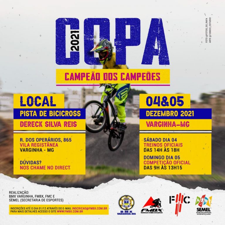 BIKE: “Copa Campeão dos Campeões” de BMX acontece nos próximo final de semana, em Varginha/MG