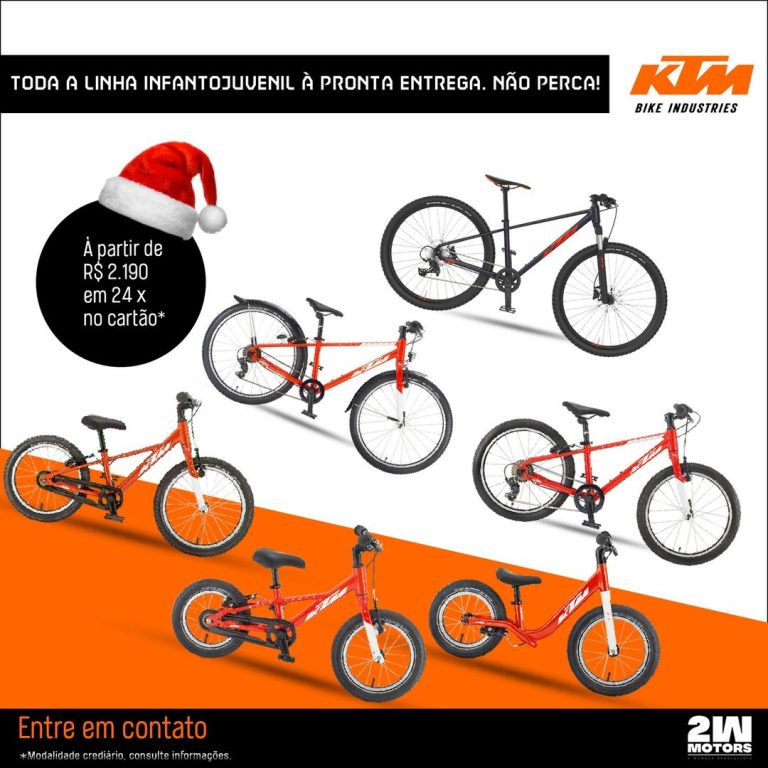 KTM Bikes: Toda linha infantojuvenil disponível a pronta entrega.