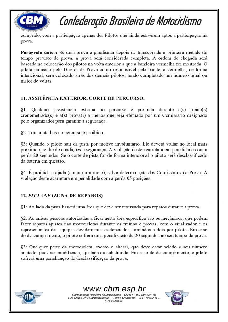 CBM divulga o regulamento do Brasileiro de Motocross 2022