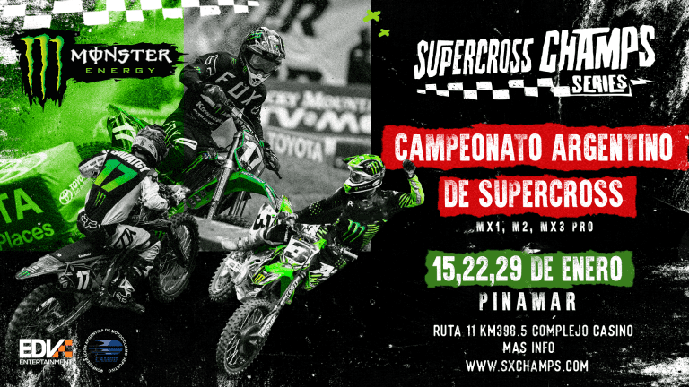 Com presença de pilotos do Brasil, Supercross Champs Series acontece nos próximos dias 15, 22 e 29 de janeiro, na Argentina