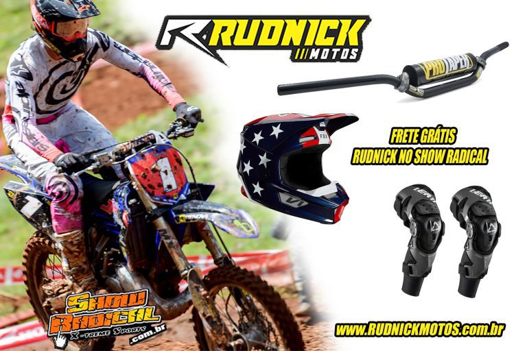 Rudnick Motos oferece frete grátis para quem acessa o Show Radical