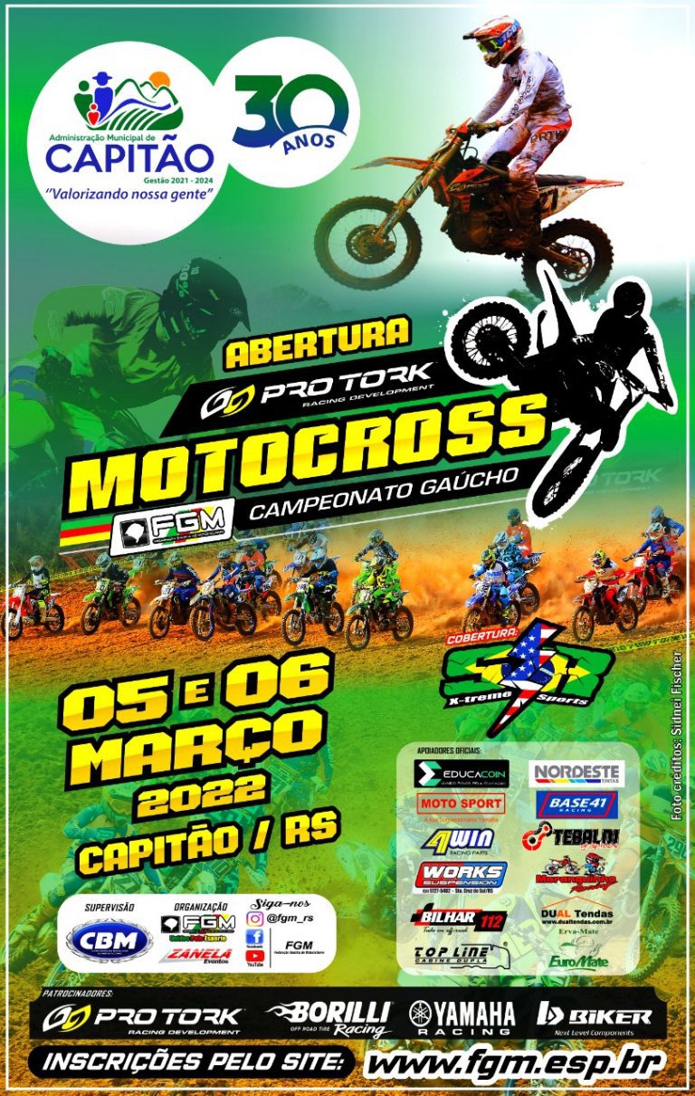 Gaúcho de Motocross abre temporada nos dias 5 e 6 de março com cobertura completa do Show Radical