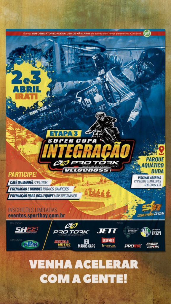 3&ordf; etapa da Supercopa Integra&ccedil;&atilde;o de Velocross acontece nesse final de semana, em Irati/PR, com cobertura do Show Radical