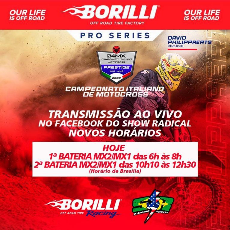 Borilli Campeonato ITALIANO de MX ao vivo, assista com exclusividade no Show Radical