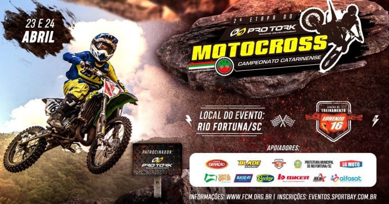 CT Lorenzo 16, em Rio Fortuna/SC, recebe a 2ª etapa do Catarinense de Motocross, com a cobertura completa do Show Radical