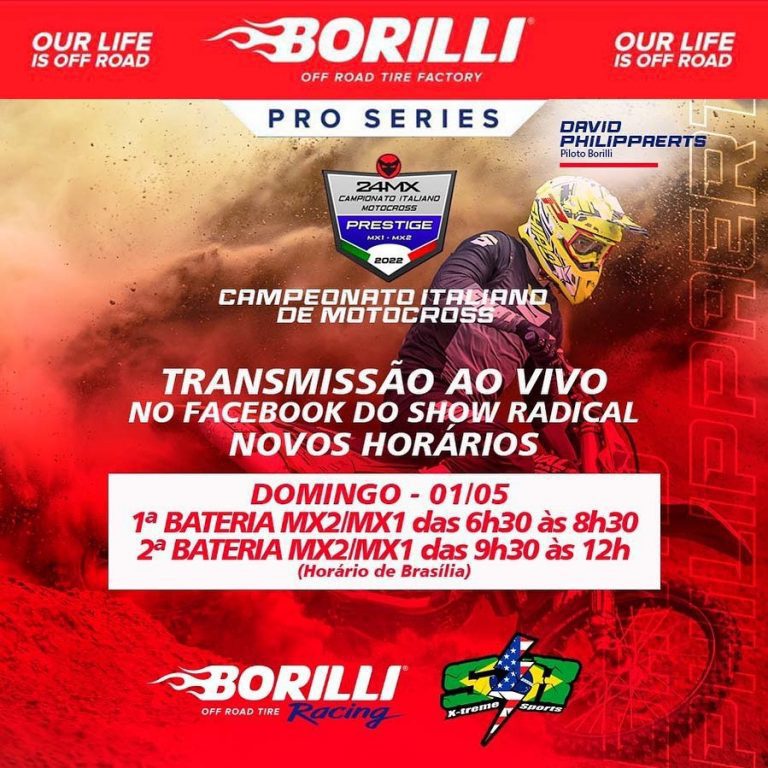 Assista com exclusividade no Show Radical, a transmissão AO VIVO da 2ª etapa do Borilli Campeonato ITALIANO de MX