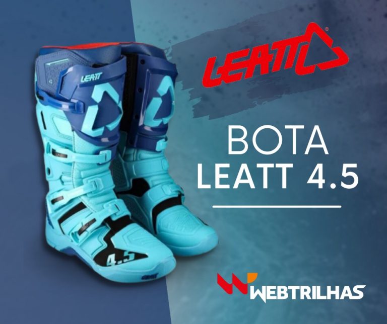 Web Trilhas apresenta, Bota Leatt 4.5, disponível a pronta entrega para todo o Brasil