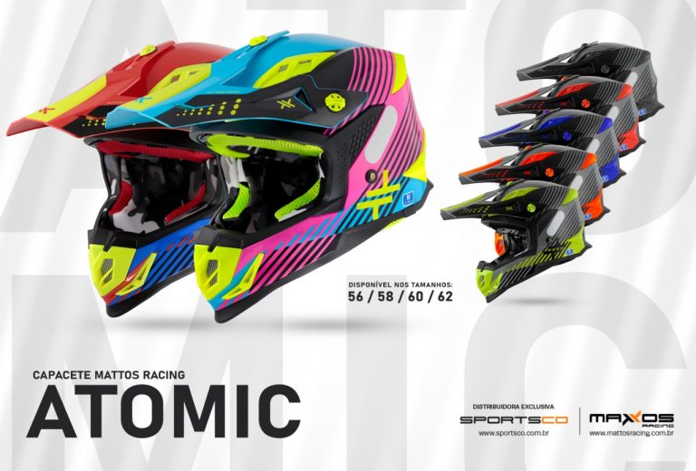 Mattos Racing lança nova linha de capacetes ATOMIC em primeira mão no Show Radical