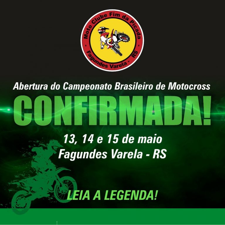 Abertura Brasileiro de MX confirmada em Fagundes Varela-RS pelo Moto Clube Fim da Picada