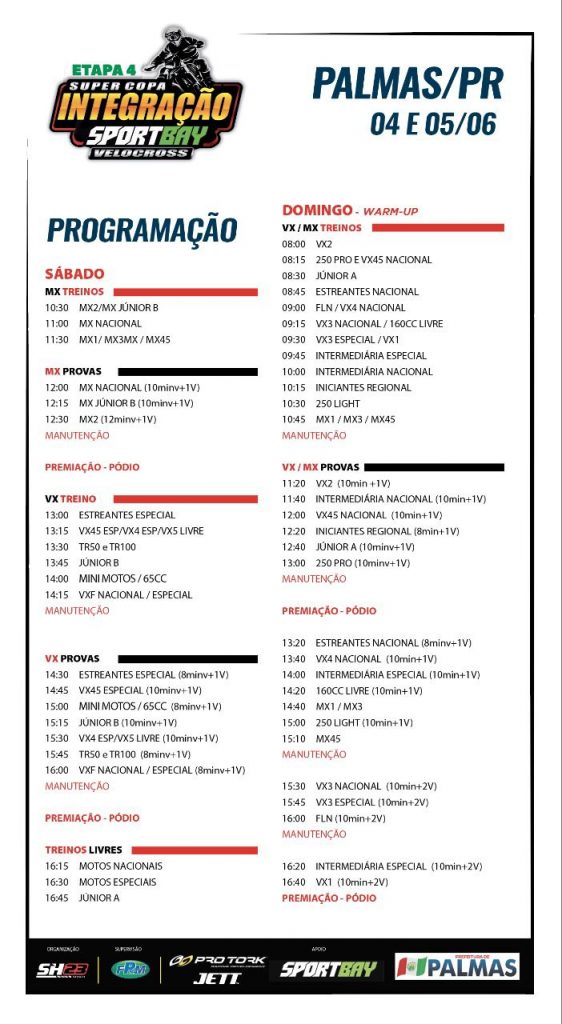 4&ordf; etapa da Super Copa Integra&ccedil;&atilde;o acontece em Palmas/PR, nesse fim de semana, com cobertura Show Radical