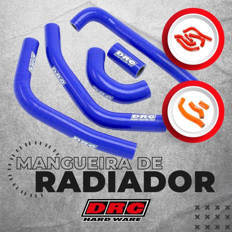 Conheça as mangueiras DRC, feitas especialmente para radiadores de motos off road!