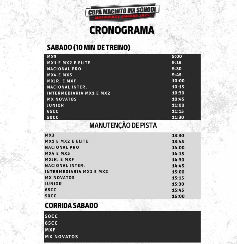 Copa Machito School de Motocross Amador acontece em Atibaia/SP nos dias 6 e 7 de agosto, com cobertura Show Radical