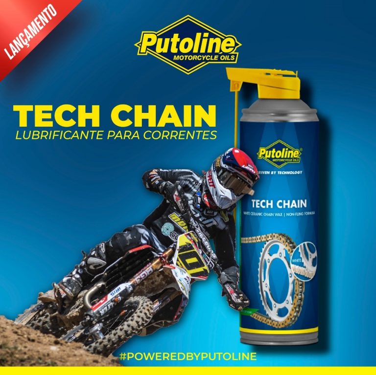 Conheça o Putoline Tech Chain, o mais novo lubrificante que faz o kit relação da sua moto durar muito mais!