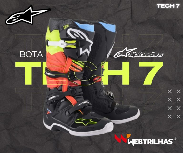Web Trilhas apresenta bota Alpinestars Tech 7 como o destaque da semana, confira e garanta já a sua!