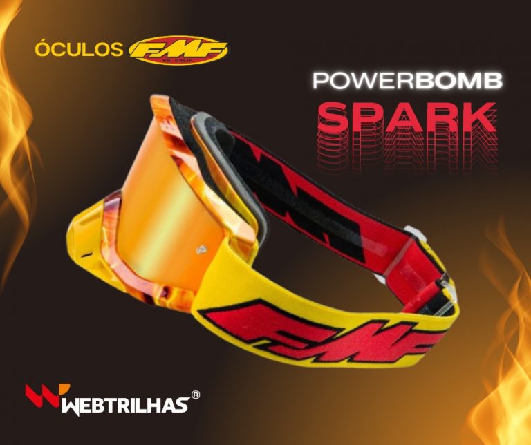 Conheça o óculos FMF Spark, disponível a pronta entrega na Web Trilhas, confira!