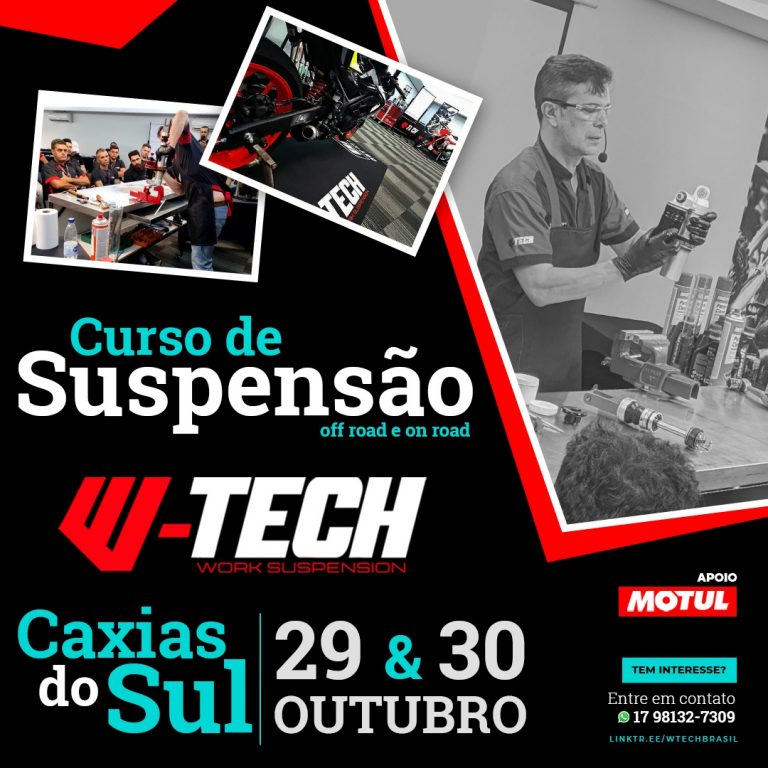 W Tech Suspension ministrará curso em Caxias do Sul RS