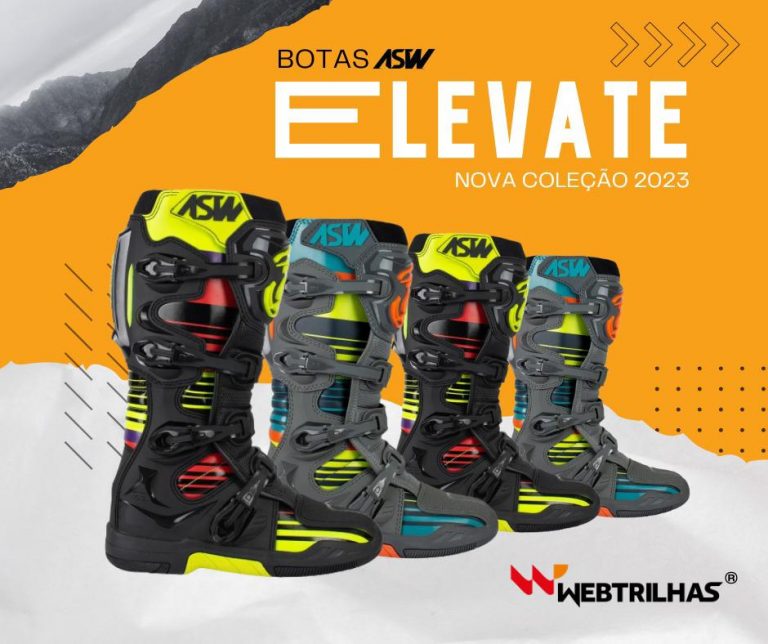 Web Trilhas apresenta combo da Bota ASW Elevate + Óculos Leatt Velocity como destaque da semana.