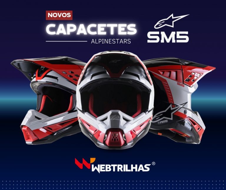 Capacete Alpinestars SM5 em destaque na loja WebTrilhas
