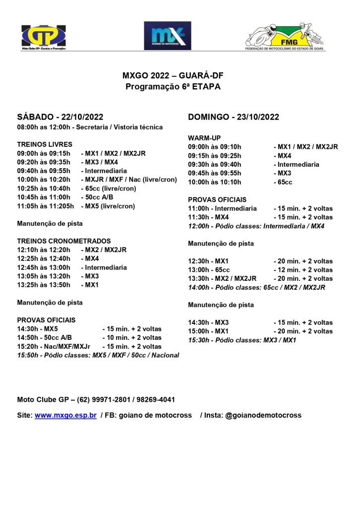 6&ordf; etapa do Goiano de Motocross ser&aacute; nesse fim de semana, tamb&eacute;m no Guar&aacute;/DF, com cobertura Show Radical.