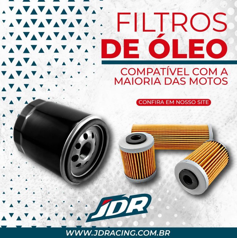 Aumente a vida útil do motor da sua moto com os filtros de óleo da JDR!