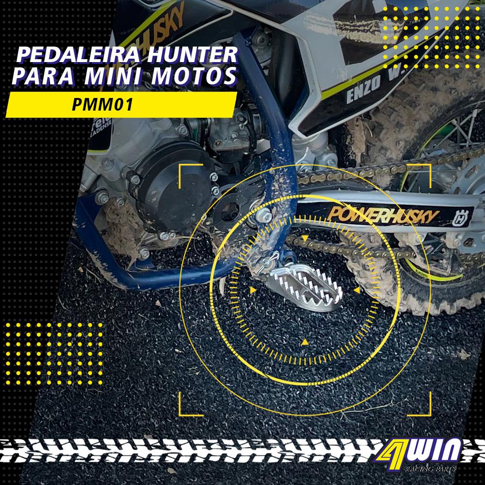 4win Racing Parts apresenta pedaleira para Mini Motos.