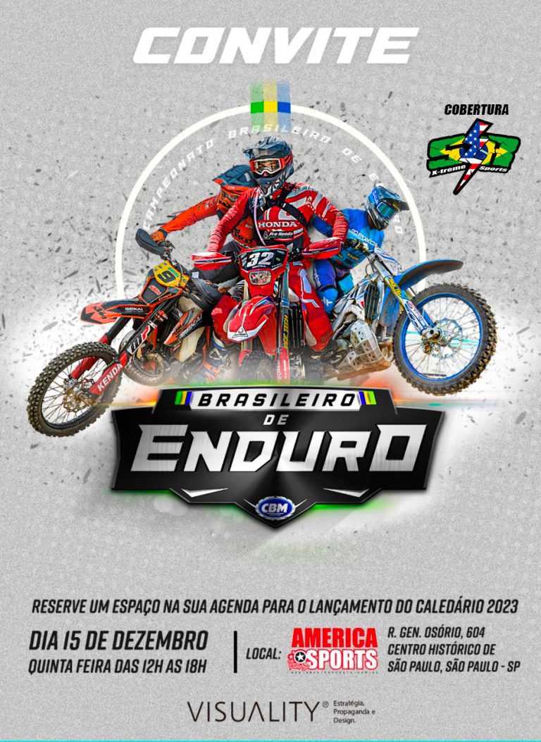 CONVITE: Lançamento oficial temporada 2023 Brasileiro de Enduro
