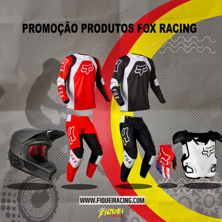 Promoção de FOX na loja Fiquei Racing, clique aqui