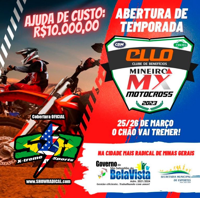 Abertura do Mineiro de Motocross 2023 contará com a cobertura completa do Show Radical novamente